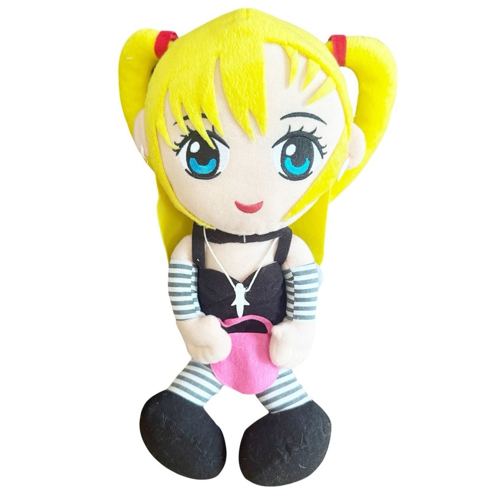 Banpresto Death Note Misa Amane plush doll 14" Tall 2007 Good Condition No Tags